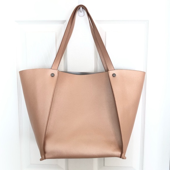 Neiman Marcus Handbags - SOLD 🥂 Neiman Marcus Rose Gold Tote Bag